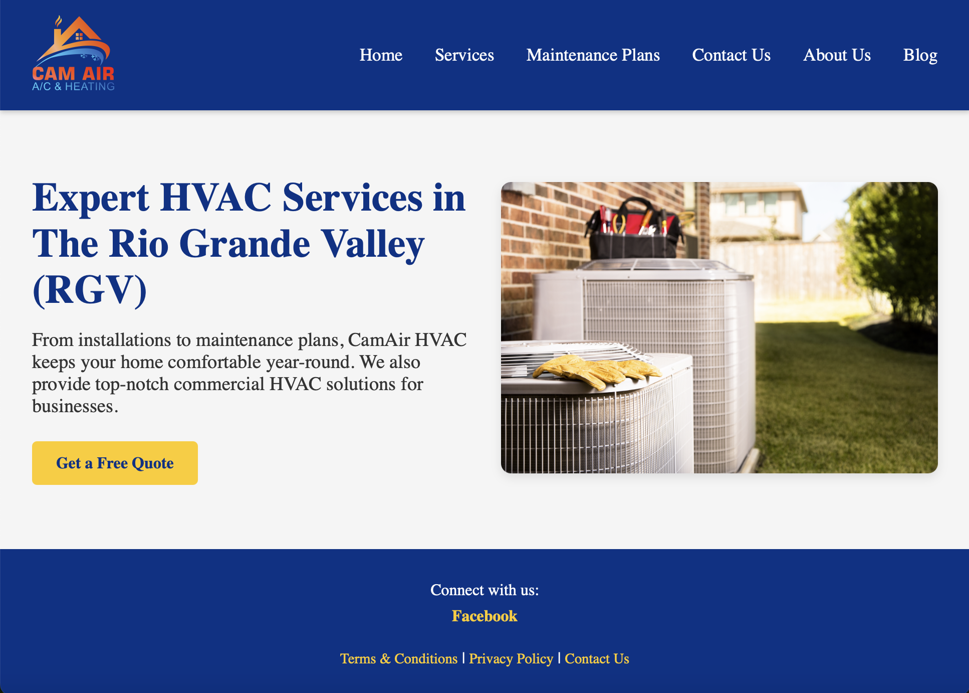 HVAC Custom Website